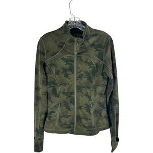 Lululemon Forme Jacket *Cuffins Savasana Camo Fatigue Green Size 6